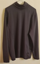 Ian Poulter Design Mens Roll Neck Dark Purple Long Sleeved Top Size L
