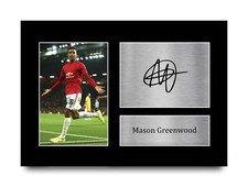 Mason Greenwood Signed A4