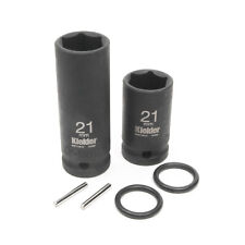 Kielder 2 x 1/2" 21mm Scaffolder Impact Sockets (52 & 80mm Long) + Pin & O-Rings