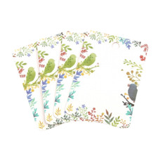 ❤25 x Cardboard BIRD FLOWER