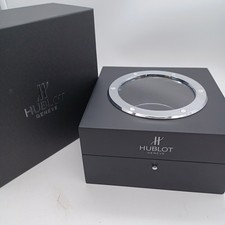 Hublot Geneve Watch Box Black & Silver Good Used Condition