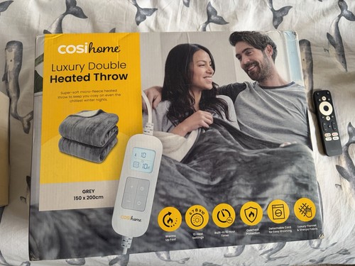 Cosi home double heated throw - double,
