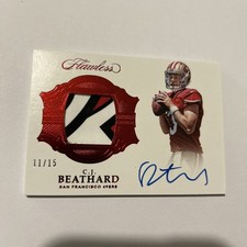 2017 Panini Flawless Signature Gloves C.J. Beathard #Sg-Cj/25 (AU, MEM, RC)