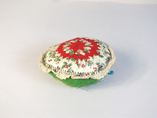 Vintage pin cushion with - pin, pins