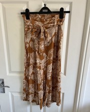 Burnt Orange Floral Cropped