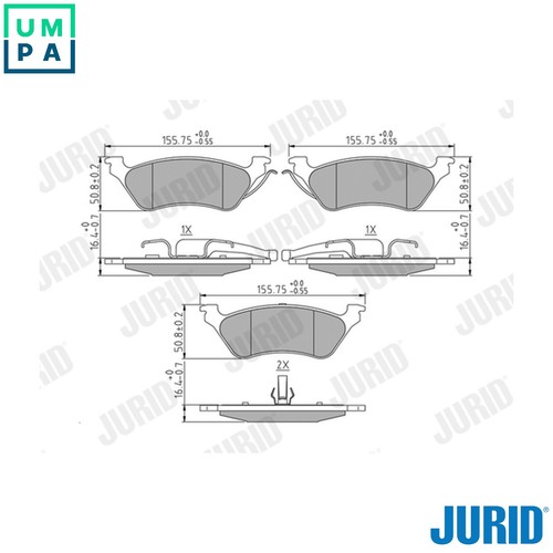 Brake pad set disc - brake,