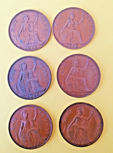 British old penny s 1d - british,