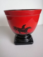 SYLVAC  LARGE  FLAMBÉ  RED  HORSE  PEDESTAL VASE  EVENING FANTASY RANGE
