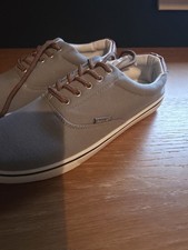 French Connection FCUK Grey Men's Trainers Deck Shoes Size 7 Brand New