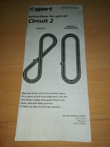 Scalextric sport instructions - scalextric,