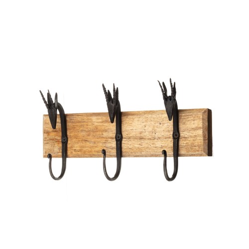 Metal black antler - antler, hooks