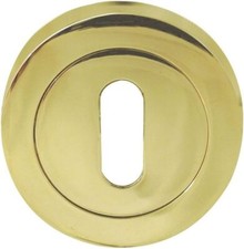 Escutcheon Keyhole 50mm Brass