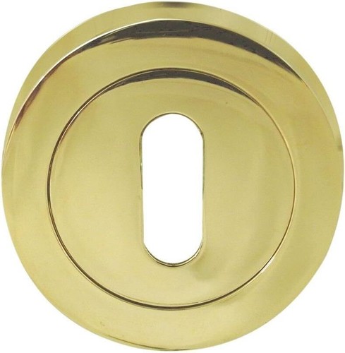 Escutcheon keyhole 50mm brass - keyhole,