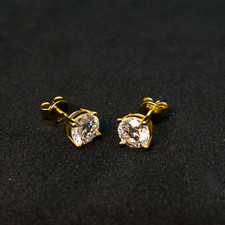 1 Ct Moissanite Stud Earrings