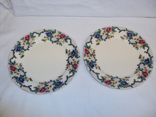 Pair vintage royal cauldon - vintage,