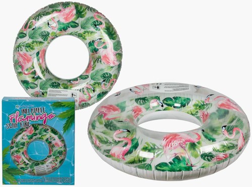 Novelty flamingo swim ring - flamingo,