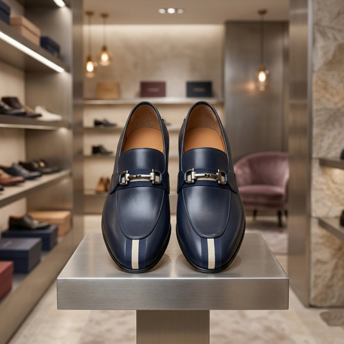 New men handmade - navy, blue