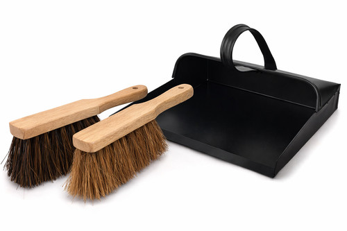 Galvanised metal dustpan - galvanised, &