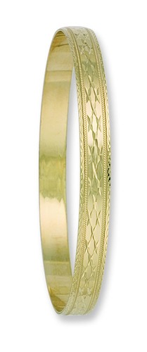 9ct gold 6mm slave - 9ct,