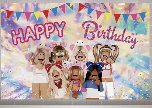 Pink roblox banner - pink, happy