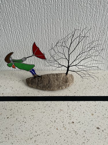 Stain glass figure blowing - stain,