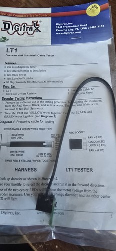 Digitrax lt1 decoder - decoder, and