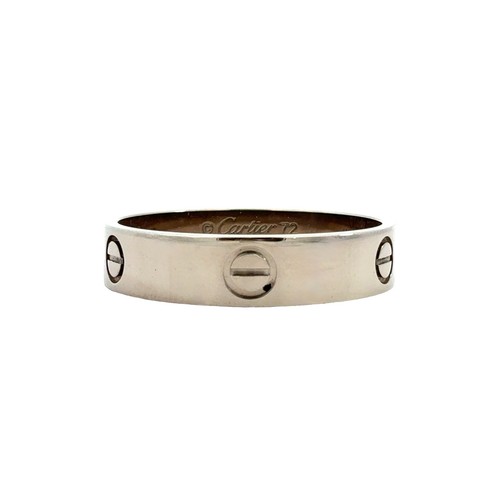Men 18k white gold cartier - men's,