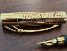 Aurora Leonardo Da Vinci 18k Gold M Nib LE 1919 Fountain Pen Full Set N. 938