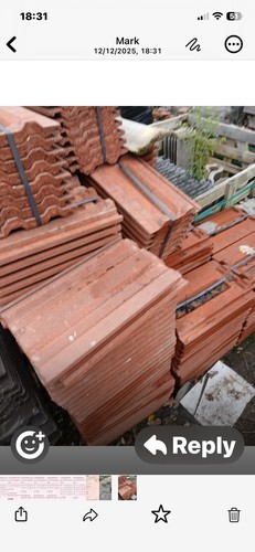 Farmhouse red new roof tiles - new,