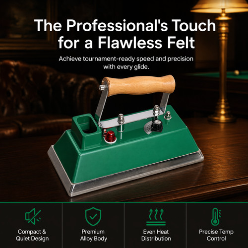 Billiards table cloth iron - billiards,