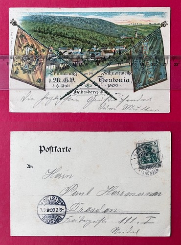 Occasion litho postcard