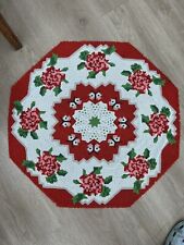 large handcrafted seed bead beaded floral danish table mat Christmas Must Have