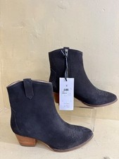 JOULES Ladies Elmwood Grey Size UK 6 EU 39 Leather Ankle Boots NWT - CG S30