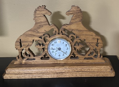 Handcrafted oak wood horse - handcrafted,