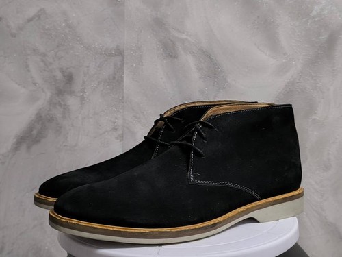 Mens clarks boots black suede - clarks,