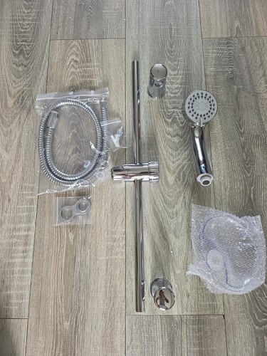 Chrome shower riser rail - riser,