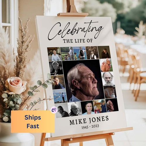 Personalised funeral board - funeral,
