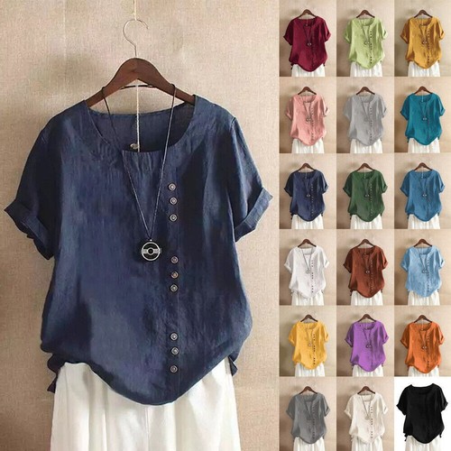 Summer womens cotton linen - summer,