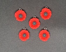 Poppy Day Small Resin Pendants