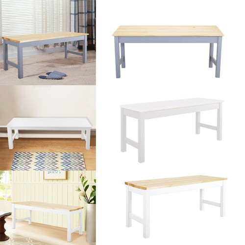 Pine solid wooden bench 2 - ,