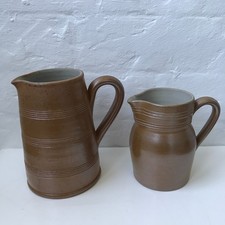 Antique French jug pair Gres
