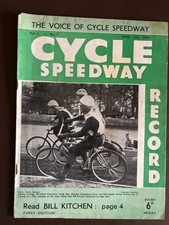 CYCLE SPEEDWAY RECORD SPEEDWAY