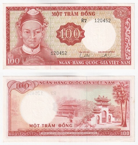 South vietnam 100 dong - vietnam,