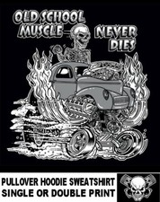 1940-41 Willys Old School Outlaw Hot Rod Gasser Drag Race Car Hoodie Sweatshirt