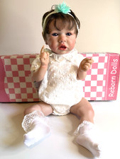 Adorable Boxed Fully Vinyl Baby Lifelike Reborn Artist Doll 22”