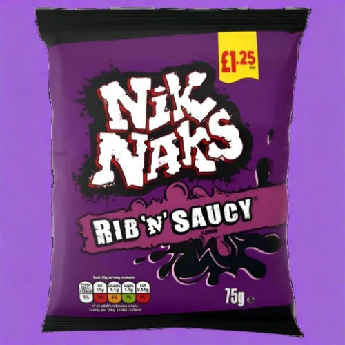 Nik naks rib saucy flavour - naks, n