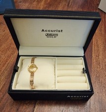 9ct gold ladies accurist - gold,