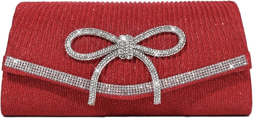 Bow evening bag sparkly clutch - bag,