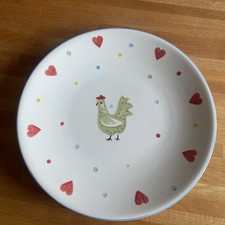 Price Kensington Plate farmhouse cockerel Chicken & Hearts 27cm 