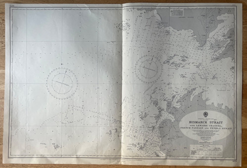 1960 vintage map admiralty - map;,